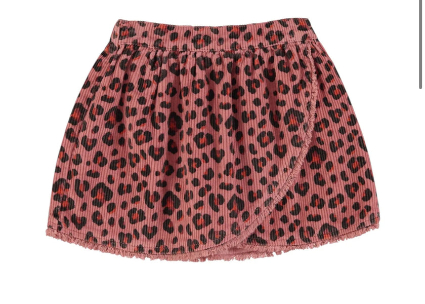 Pink w/ Black Flowers Skirt