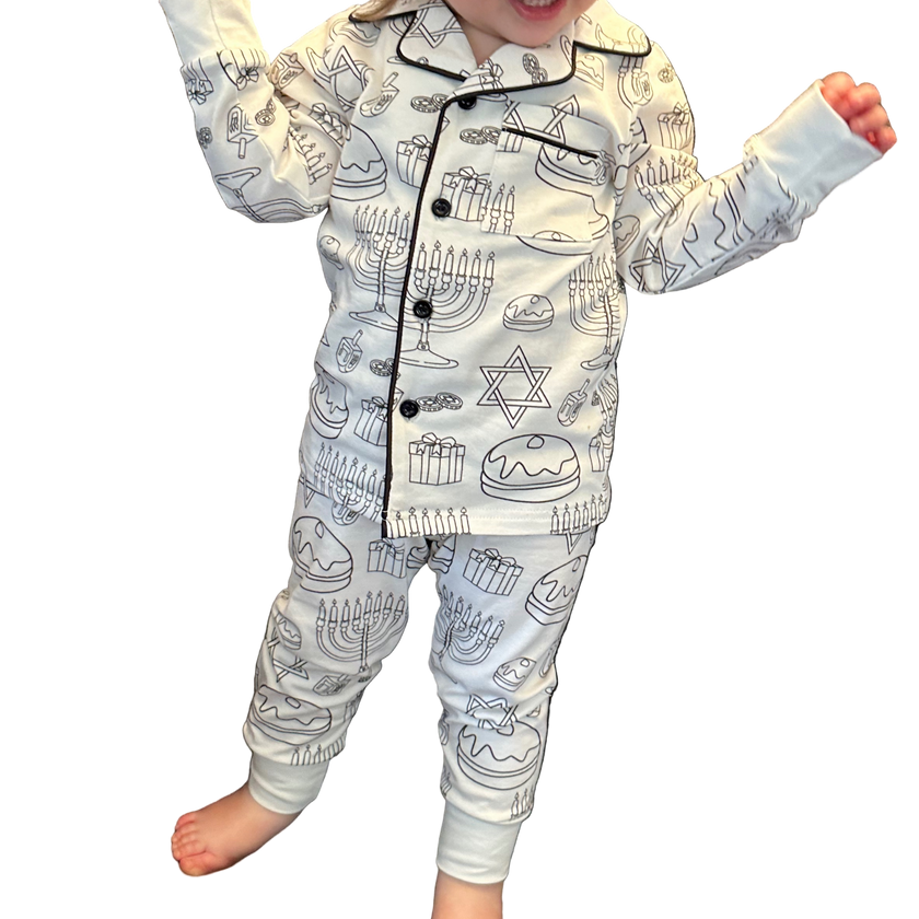 Color Your Own Chanukah Pajamas