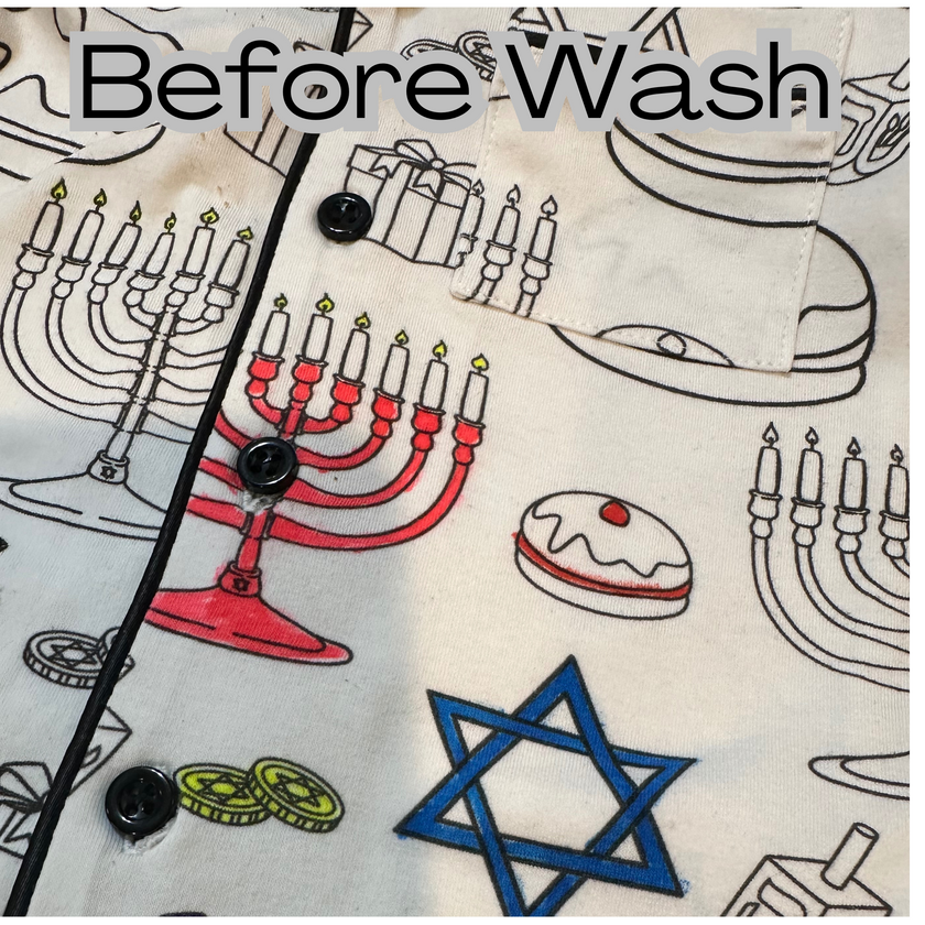 Color Your Own Chanukah Pajamas