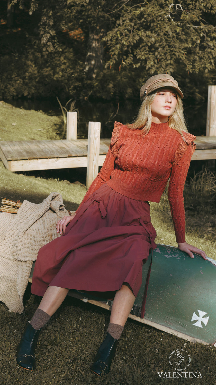 Gathered Tie Maxi Skirt