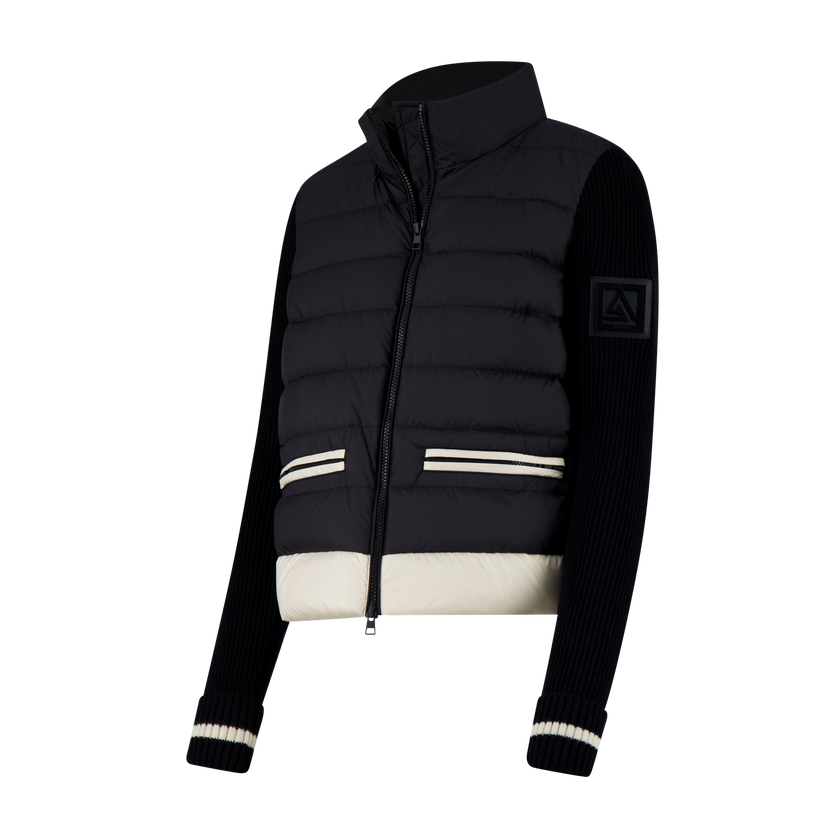 Arbel Puffer Jacket with knit sleeve