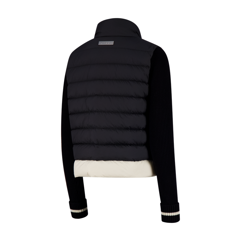 Arbel Puffer Jacket with knit sleeve