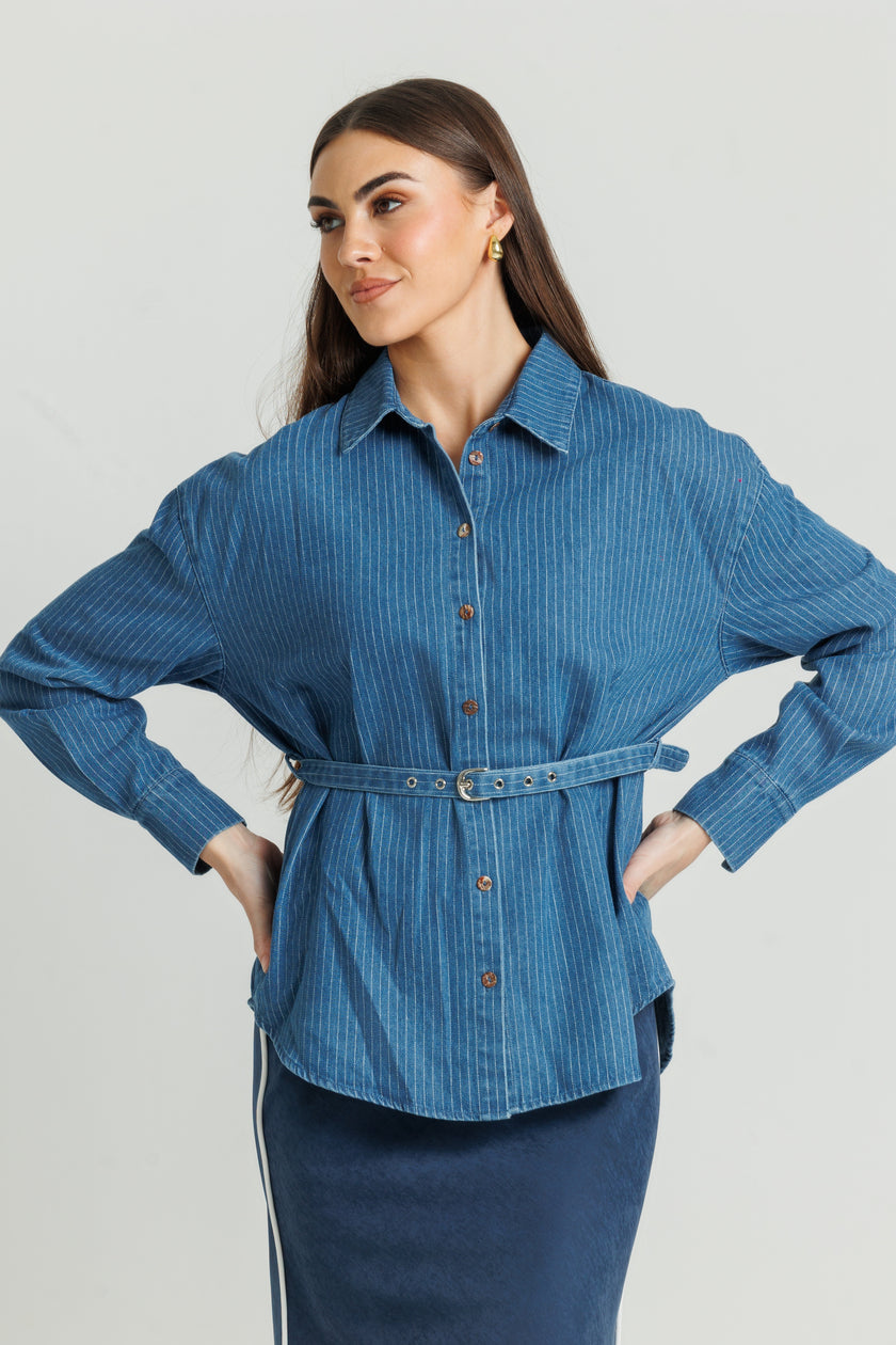 Loup Pinstripe Blouse