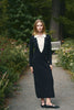 Knit dress with White Shirt