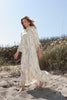 Flowy Toile Print Caftan Dress