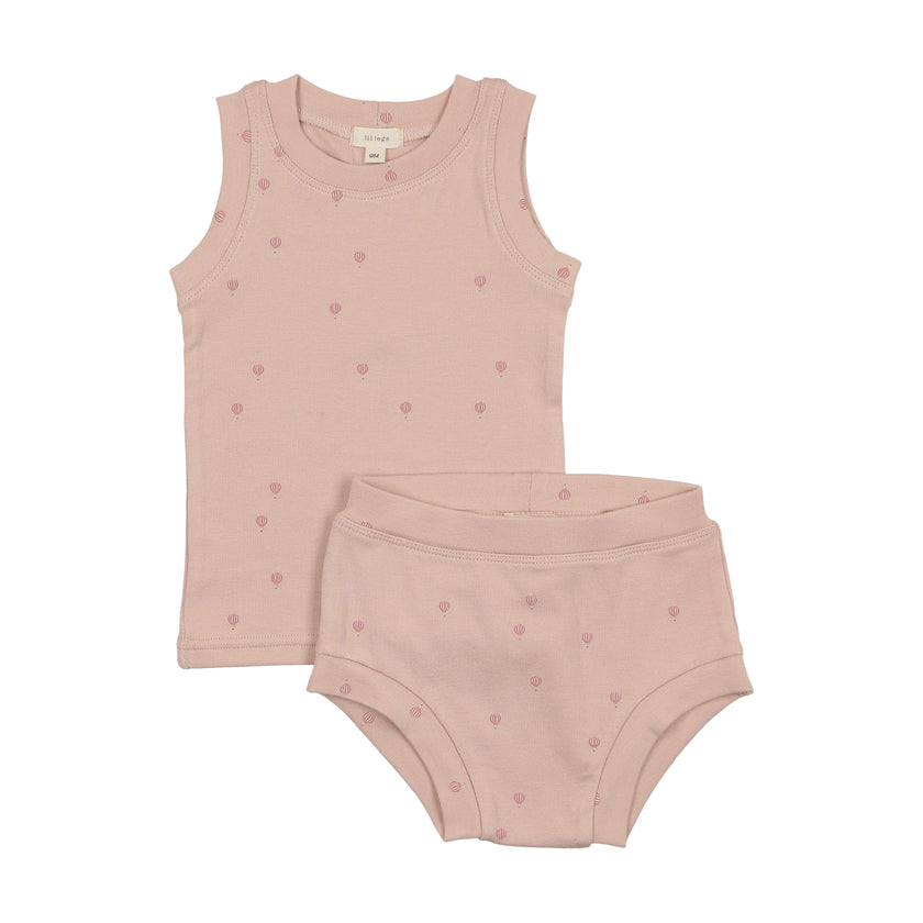 All over Hot Air Ballon Sleeveless Set