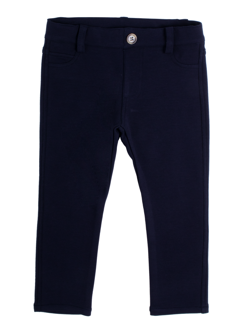 Rib Cotton Pull On Pants
