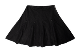 Mix Media Flounce Skirt