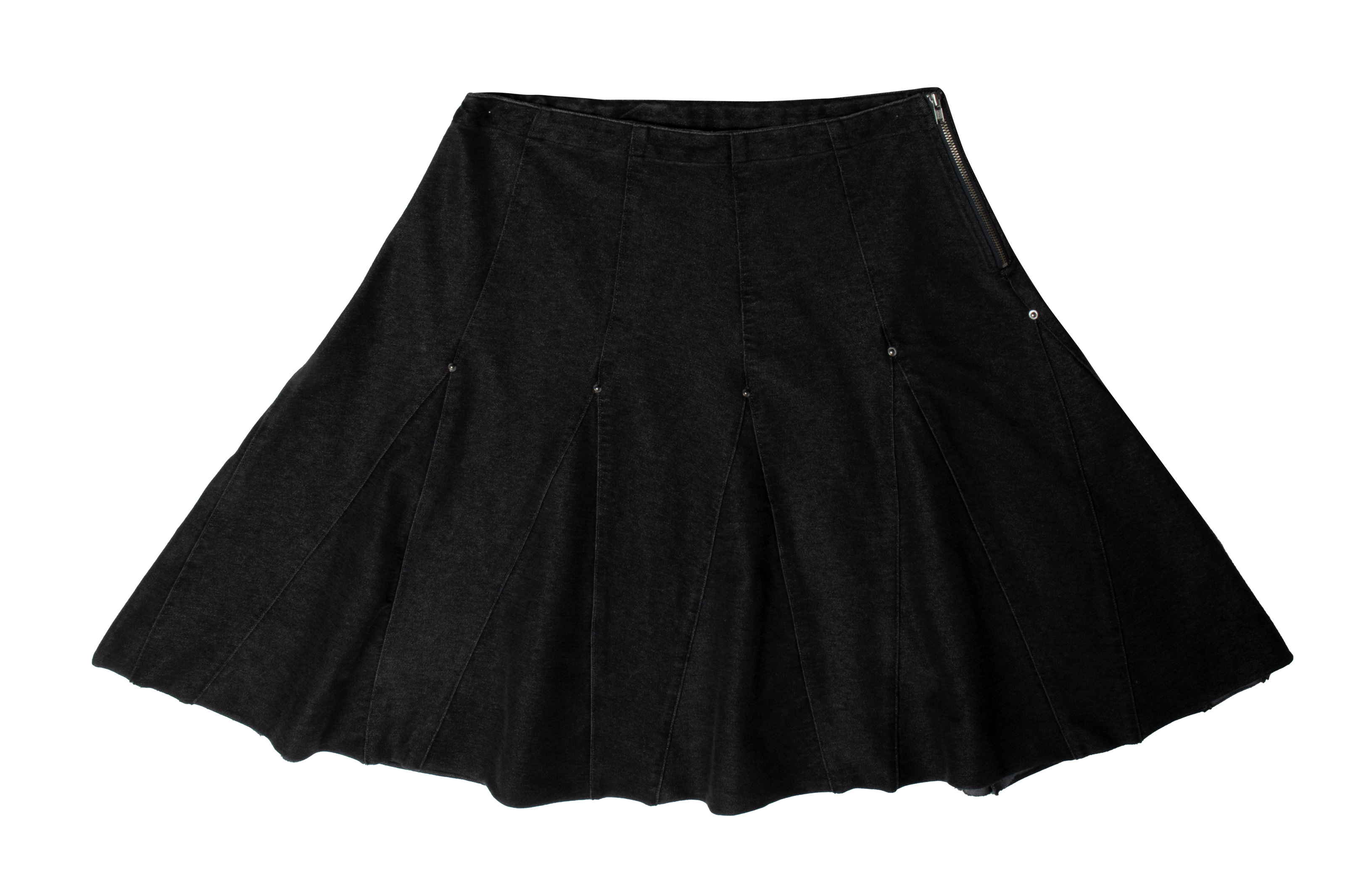 Mix Media Flounce Skirt