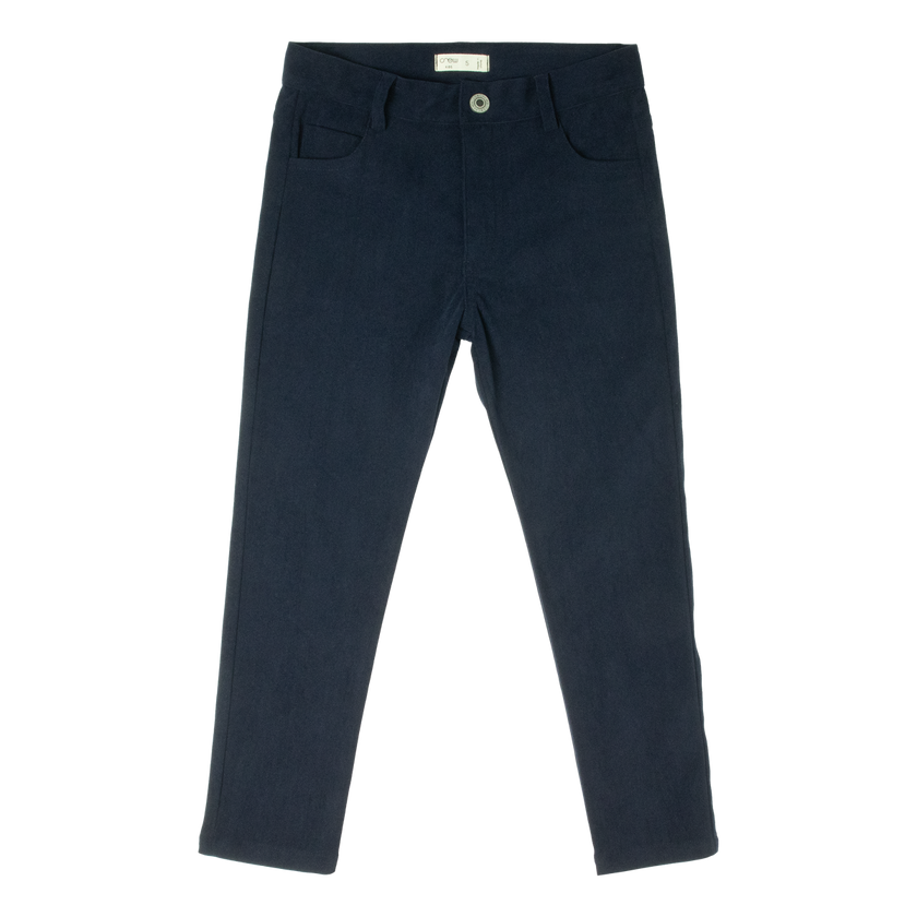 suede slim stretch pants