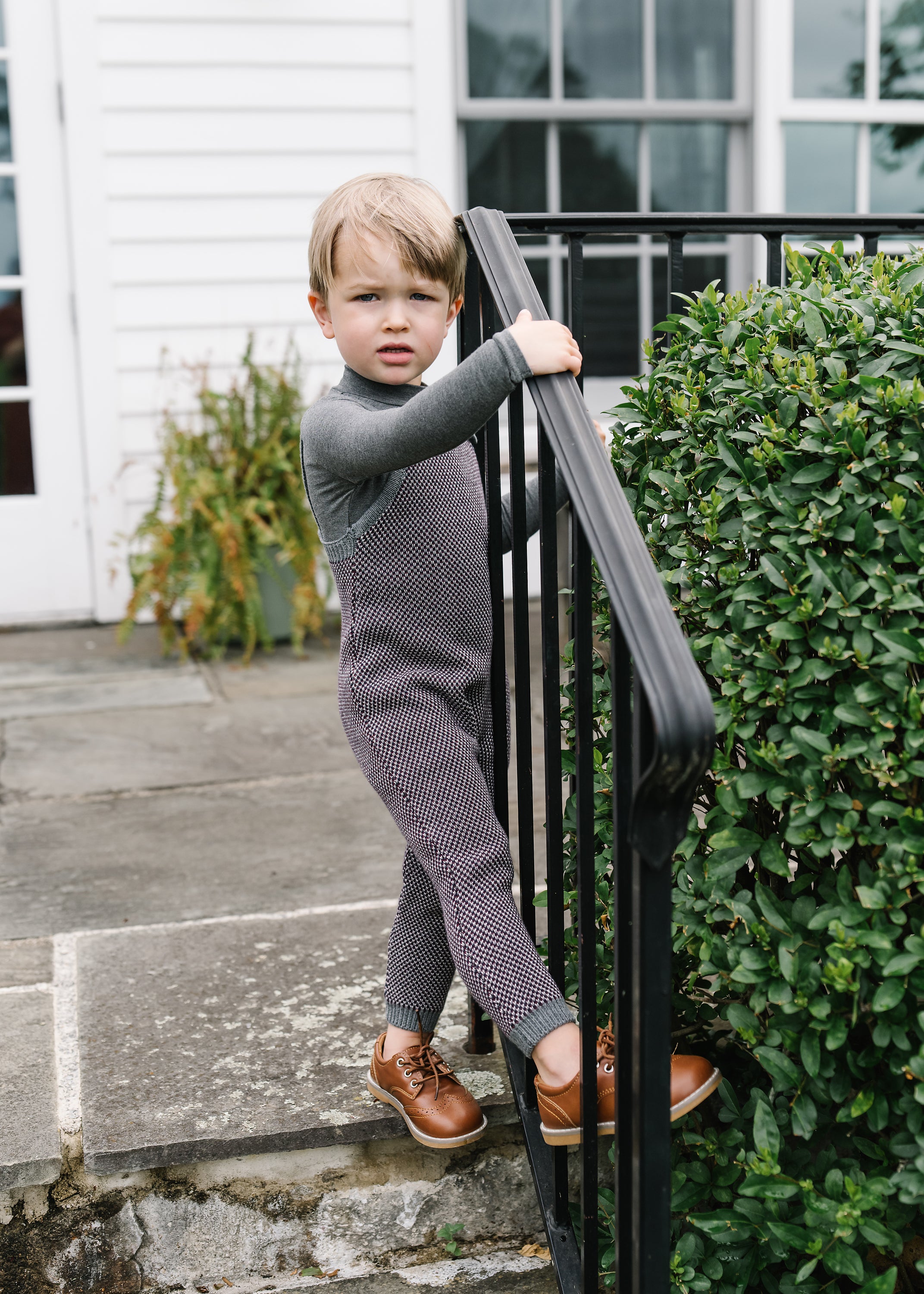 Multi-Knit Overalls