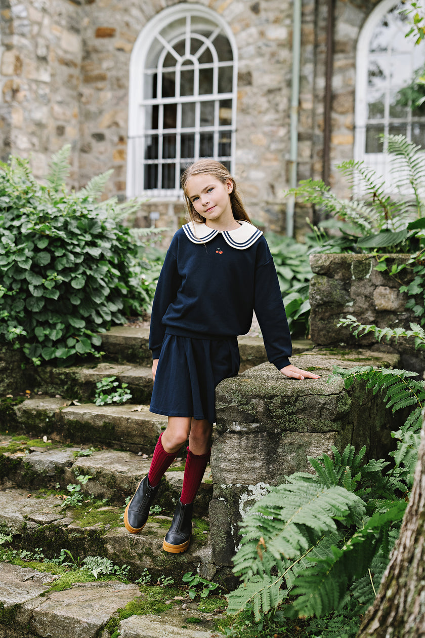 Embroidered Cherry Sweatshirt