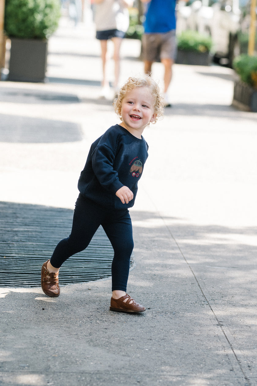 Plaid Detail Boys Sweatshirt