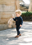 Plaid Detail Boys Sweatshirt