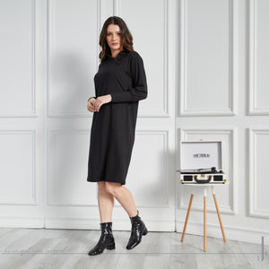 Diagonal Half Zip Dress