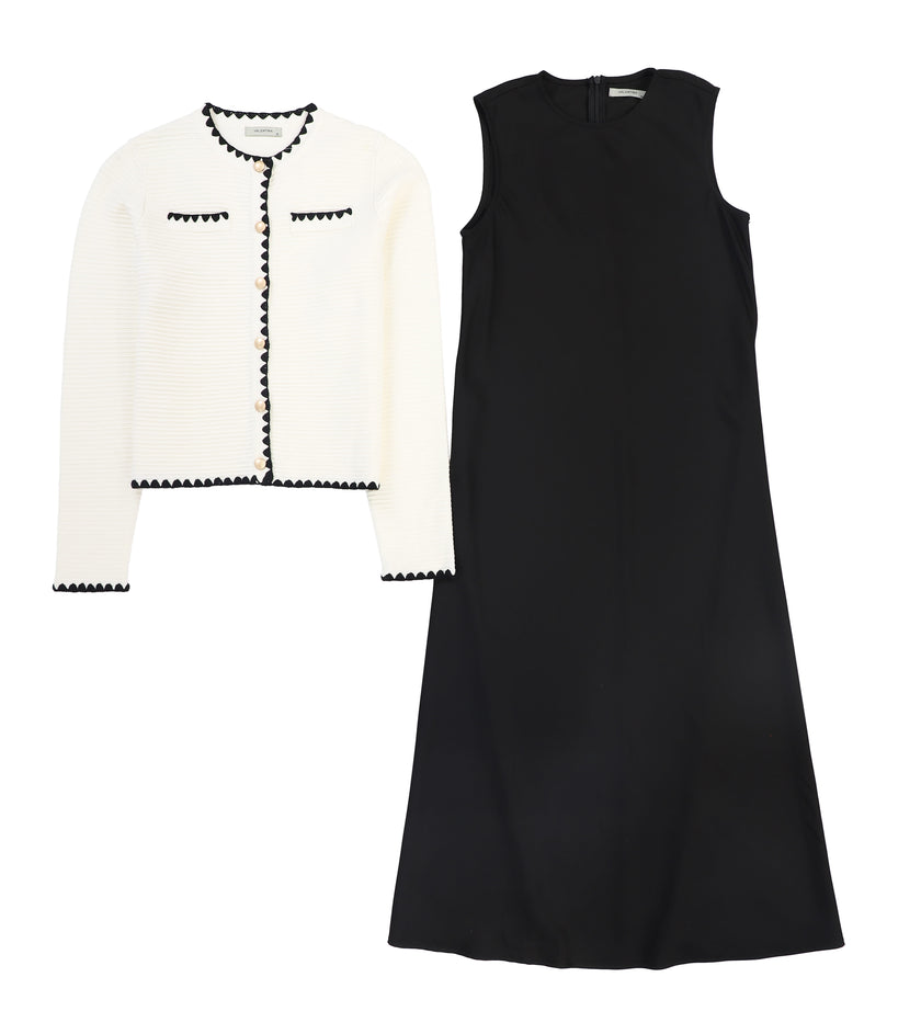 Crochet Cardigan Maxi Dress