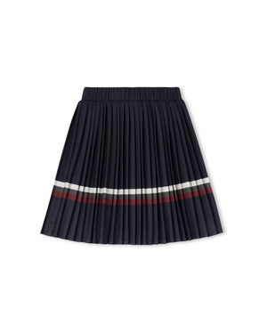 Alvin- Striped pleated Sweatshirt Skirt