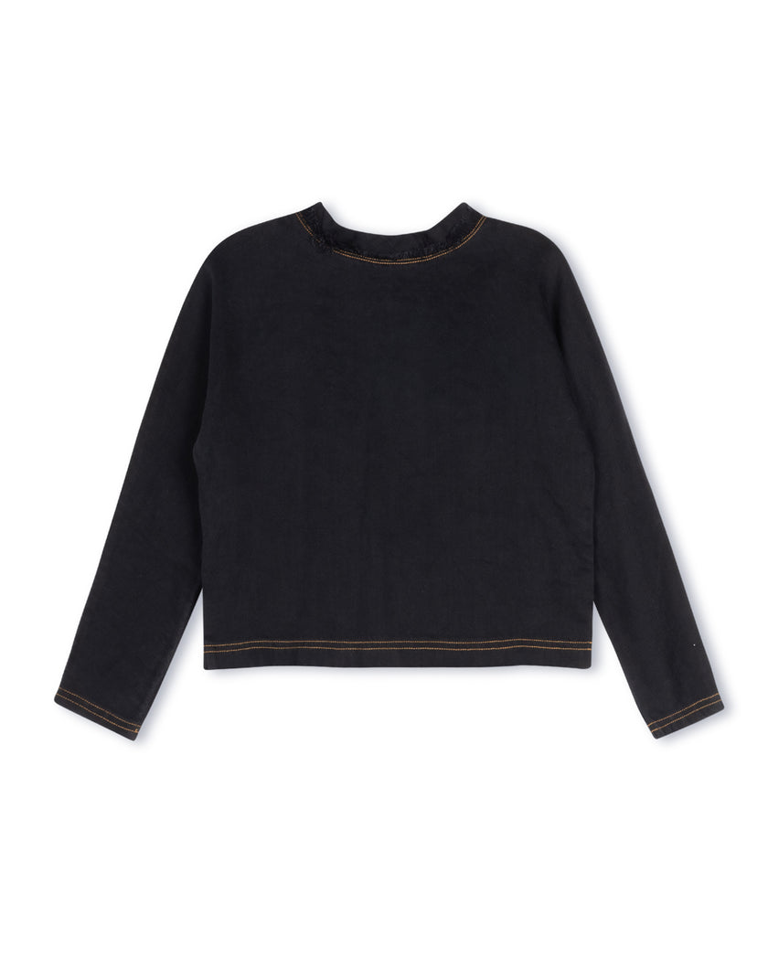 Beaver- Back Toggle Dolman Sweatshirt