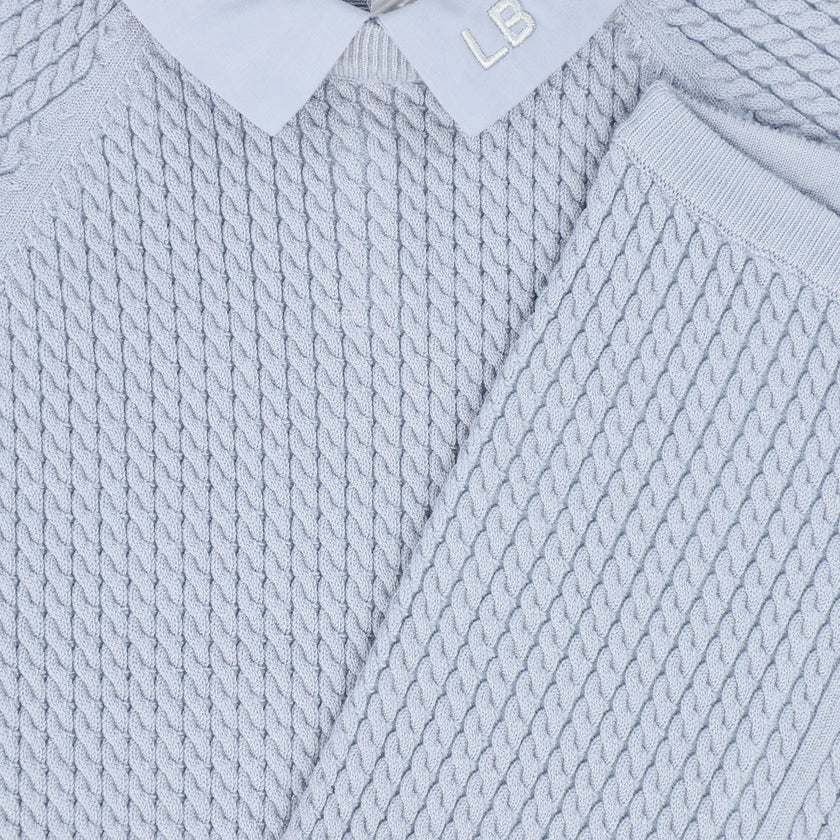 Cable Knit Shorts Set