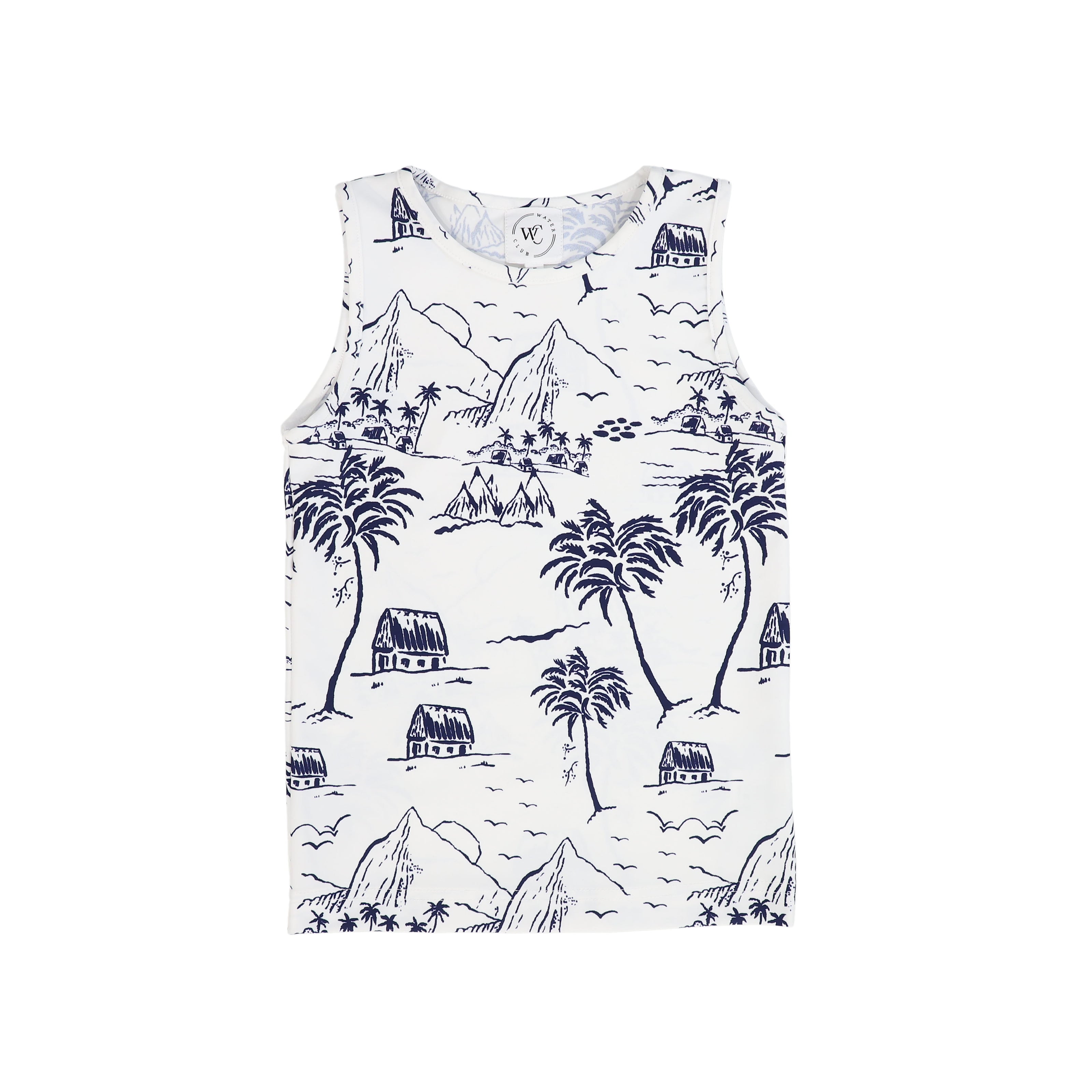 Toile Print Swim Trunks + Tank