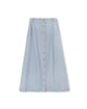 Haley Button Down Denim Maxi Skirt