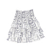 Handkerchief Print Layered Skirt