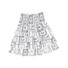 Handkerchief Print Layered Skirt