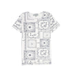 Paisely Handkerchief Print SS Henley Tee