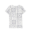 Paisely Handkerchief Print SS Henley Tee