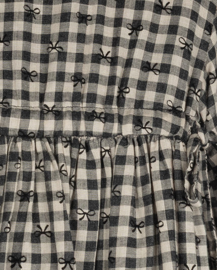 Sherry Checked and Bow Dress