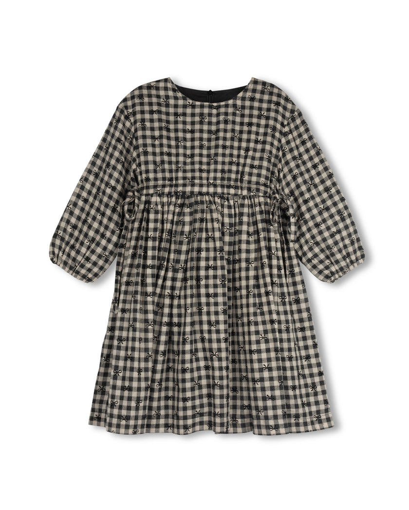 Sherry Checked and Bow Dress