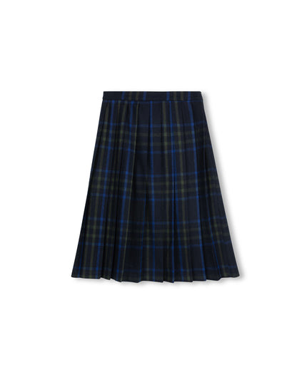 Aura Faded Plaid Pleated Skirt