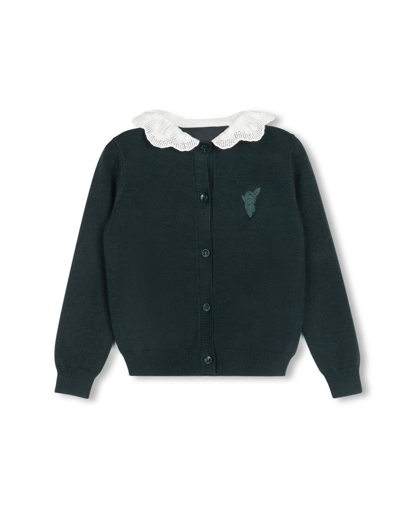 Diana Ruffle Collar Cardigan