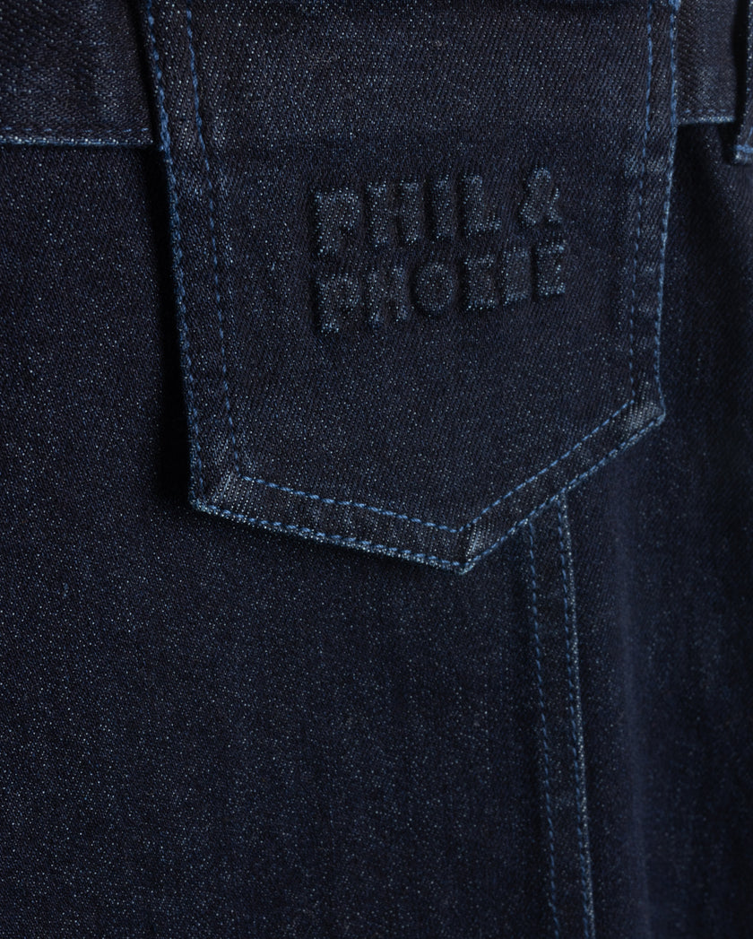 Davis Pouch Denim Skirt