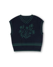 V-Neck Jacquard Sweater Vest