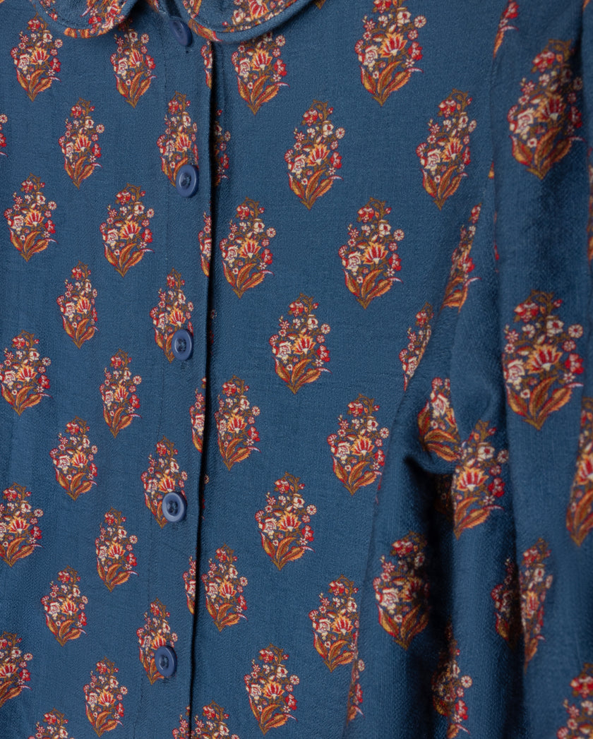 Quinn Floral Print Blouse and Skirt Set