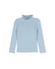 Light Blue Ruffle Collar Sweater