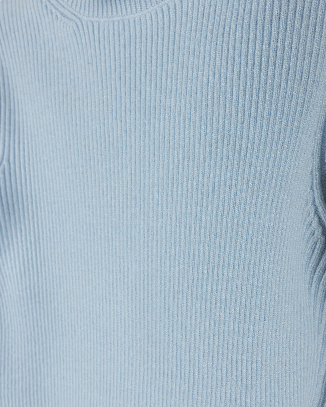 Light Blue Ruffle Collar Sweater
