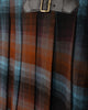 Pleated Plaid Buckle Skirt
