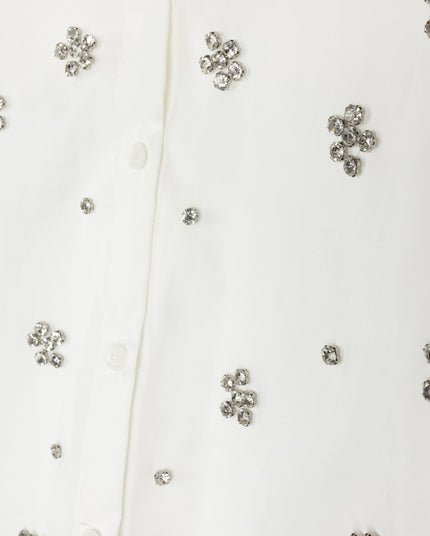 Poplin Blouse With Jewels