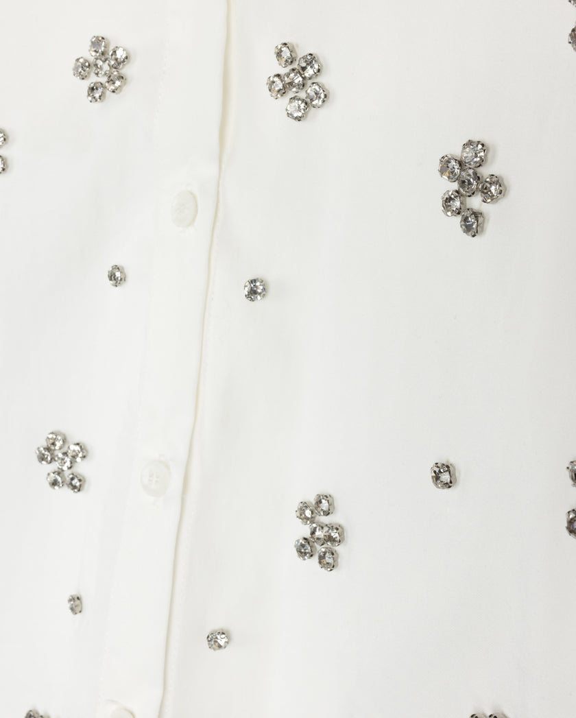 Poplin Blouse With Jewels