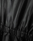 V-Neck Leather Jumper and Blouse Set