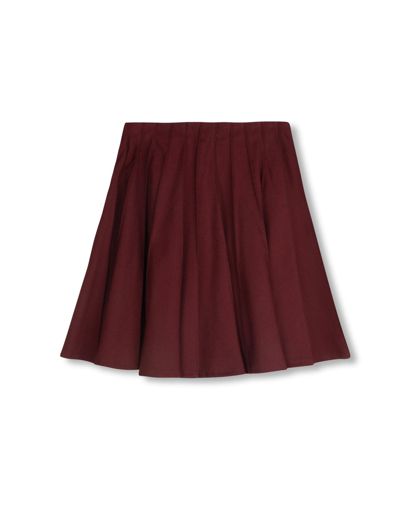 Ellin Wool Pleated Skirt
