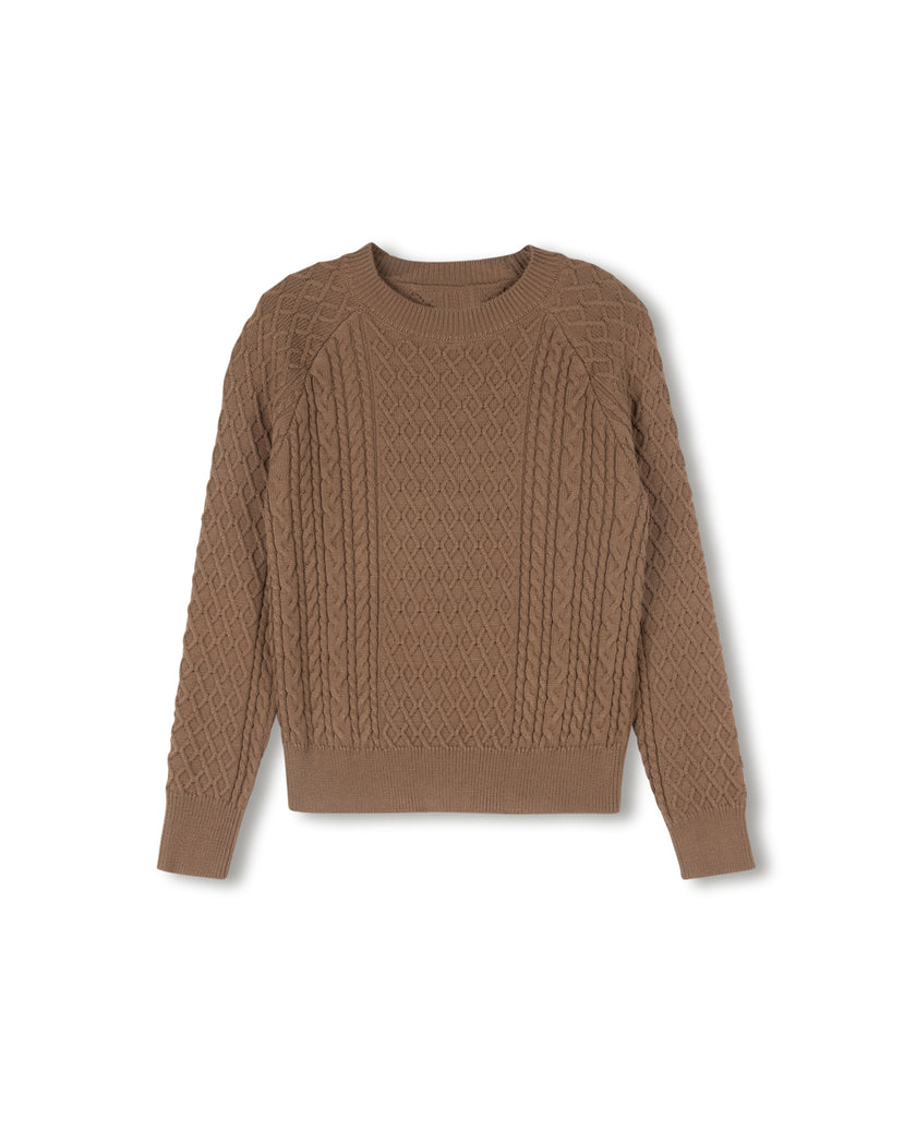 Yarrow Cable KKnit Turtleneck Sweater