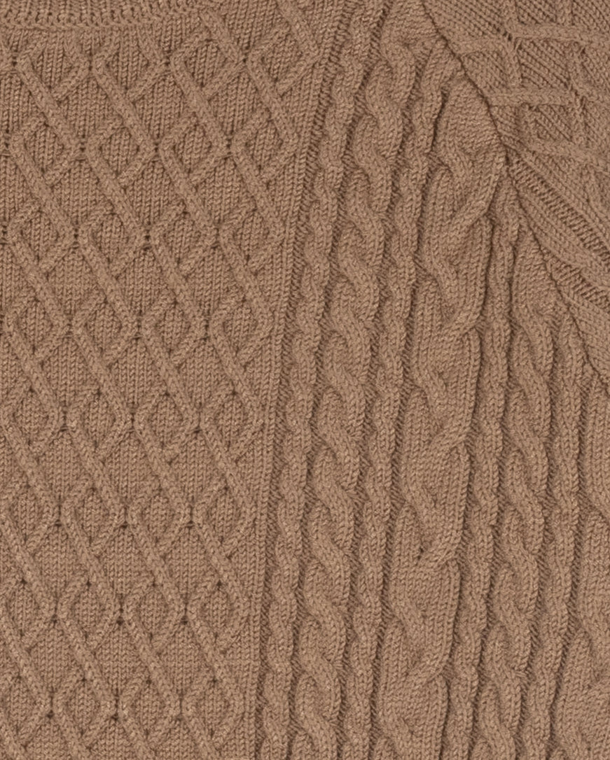 Yarrow Cable KKnit Turtleneck Sweater
