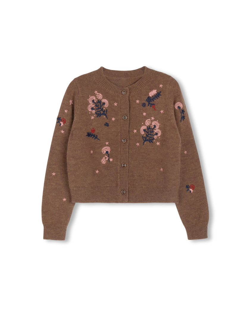 Harry Embroidered Beaded Knit Cardigan fw25