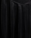 Velour V Waist Pleat Skirt