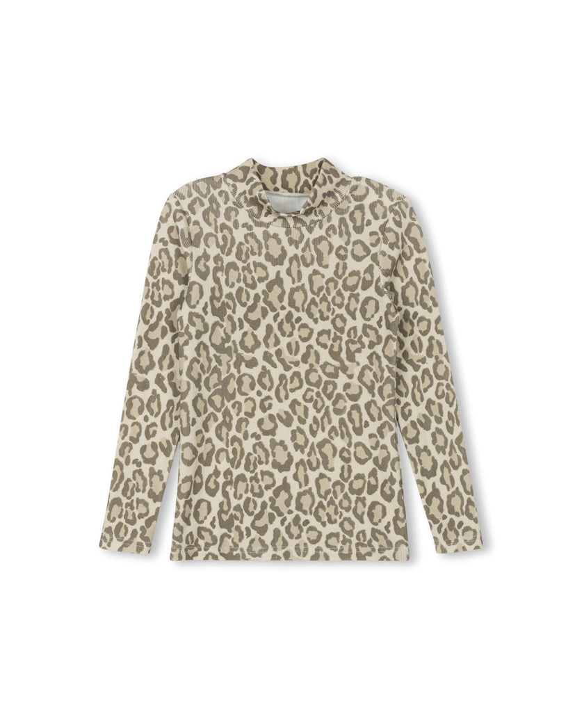 Tess Leopard Turtleneck