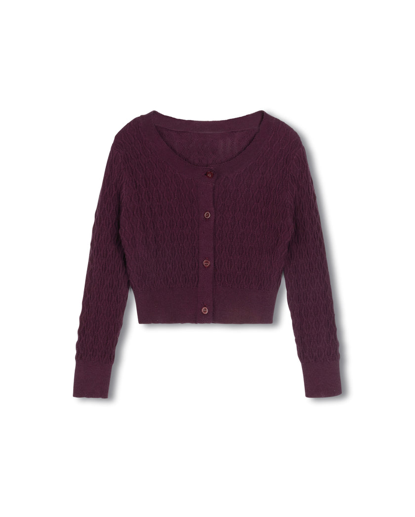 Diamond Printed Jumper and Cardigan