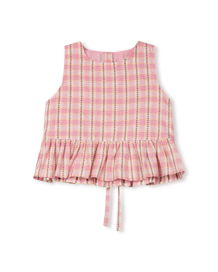 One Child Lori Printed Vest and Midi Skirt